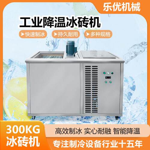 0.3吨小型工业冰砖机 小产量工地工厂隧道猪场降温冰块冰条成型机