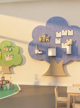 毛毡板幼儿园墙面装饰环境创作主题布置班级文化课堂主办机构形象