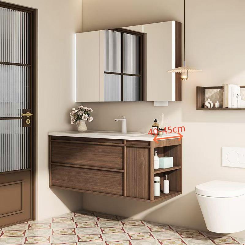 浴室柜组合小户型宽40cm厘米超薄窄卫生间洗脸盆45CM深洗漱台盆柜
