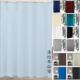跨境热销涤纶防水浴帘纯色浴室帘套装 淋浴帘浴室隔断帘挡水帘