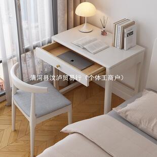 床边实木书桌长60/70/80CM卧室家用办公电脑桌子北欧小户型梳妆