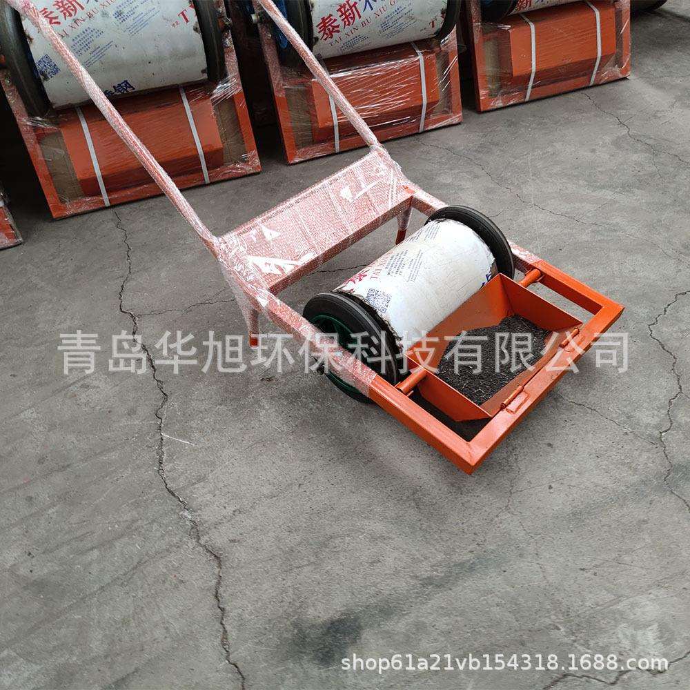 手推式便携式滚筒吸铁粉钢丸磁力小车 车间散落钢丸收集 吸砂小车