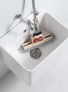 A阳0L壁式拖把池家用卫生间台大号墩布池长方挂形F76HM796挂墙式