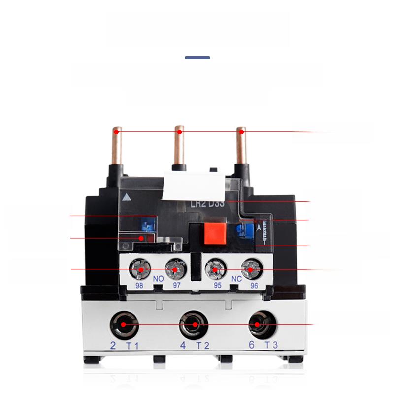 Jr28-25热过载继电器Lrd Lr2-D13转换接点0-40A93A过载和过热保护
