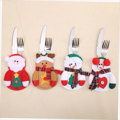 Christmas cutlery set Santa Claus knife and fork bag刀叉袋