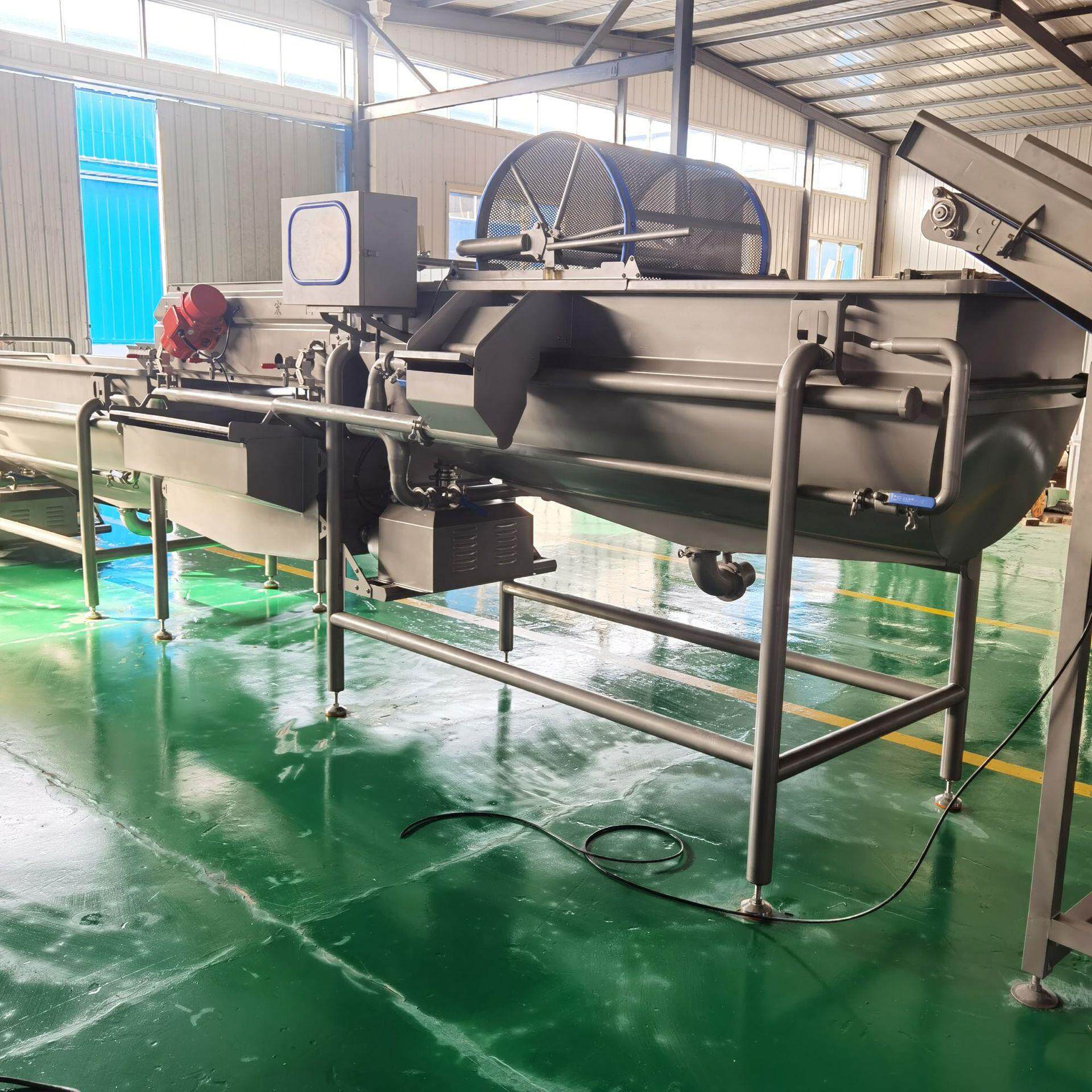 净菜加工设备 大型厨房用涡流清洗机 家庭配送净菜流水线