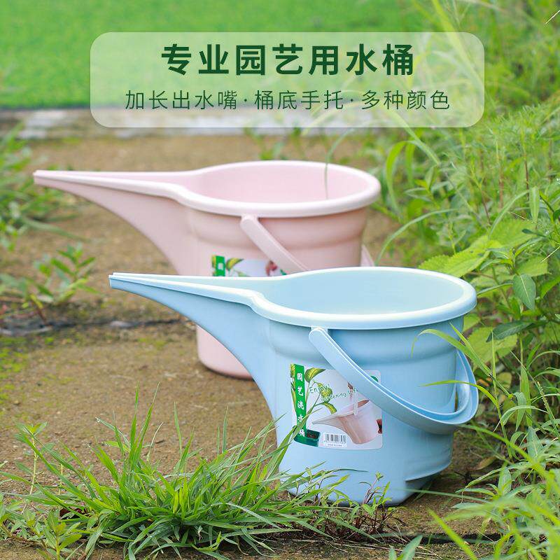 花园浇花水壶可浇花水桶园艺工具5L容量水桶家用塑料加厚洒水壶8L