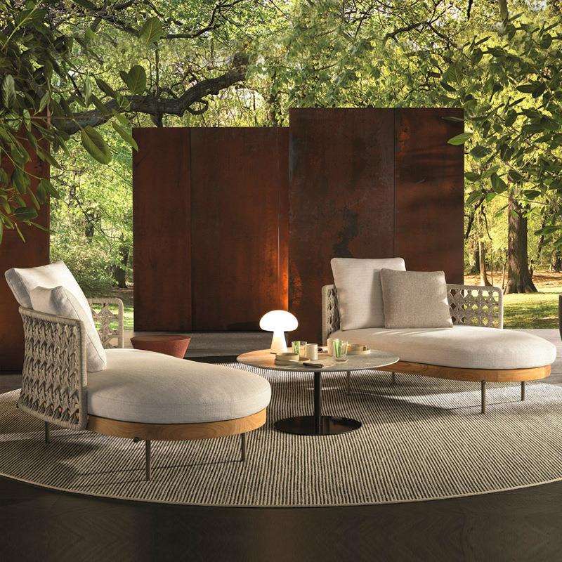 户外沙发绳编庭院花园现代简约圆形单人阳台设计师露天别墅藤椅子