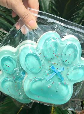 Handmade Taba Squishy Big Cat Paw Silicone Squeeze Toys for