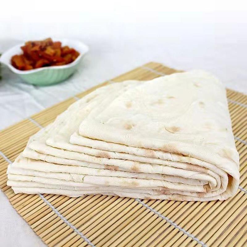 徐州特色手工单张煎饼现做山东煎饼红烧肉卷饼皮鸡肉卷饼速溶煎饼