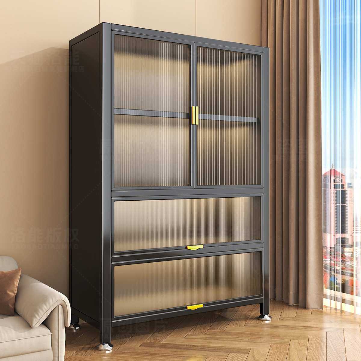 钢制阳台柜家用储物柜靠墙一体置物架落地多层收纳柜防水防晒柜子,收纳整理,收纳柜,淘宝优惠券,粉丝福利购,淘宝优惠卷