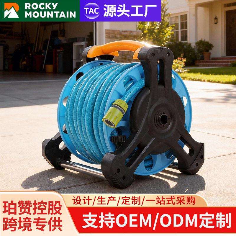 30米水管车套装缠绕器手摇水管卷盘器工业压软管冲洗清洗卷管器