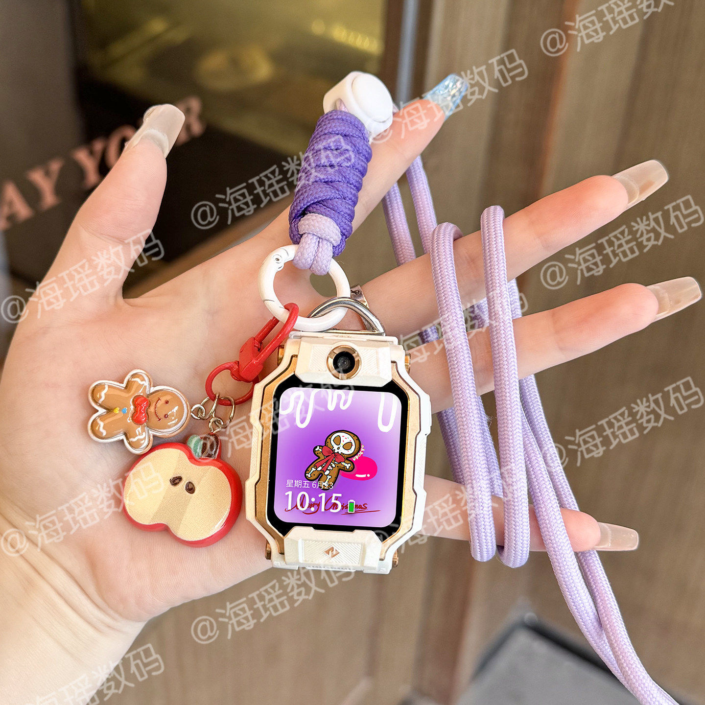 适用小天才电话手表表带z11/z10/z9儿童挂绳z8a/z7s/z6pro苹果熊,手表,配件,淘宝优惠券,粉丝福利购,淘宝优惠卷