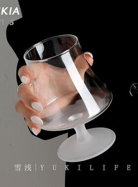 {夕雾结长空 晚灯明窗}中古玻璃杯芬兰vintage白兰地酒杯洋酒杯子