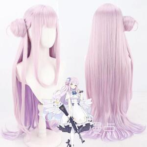 漫点圣园未花cos假发弥香碧蓝档案蔚蓝浅粉渐变mika发饰cosplay