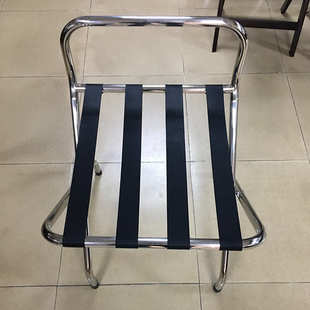 不锈钢酒店行李架宾馆卧室客房放衣服的箱架子家用折叠落地置物架