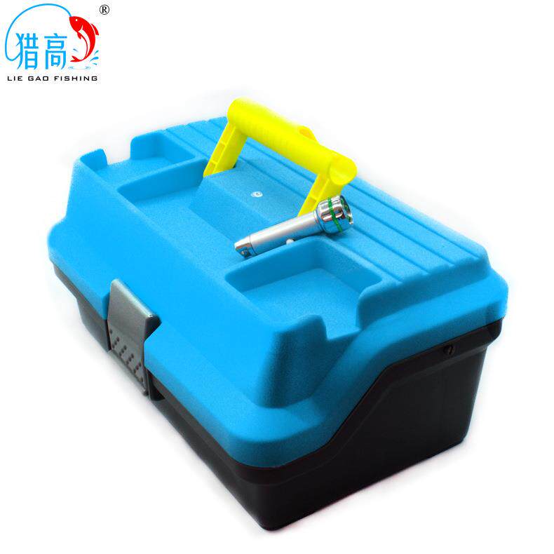 新款直销路亚工具箱手提水库钓鱼海钓折叠多功能钓鱼箱多层渔轮饵