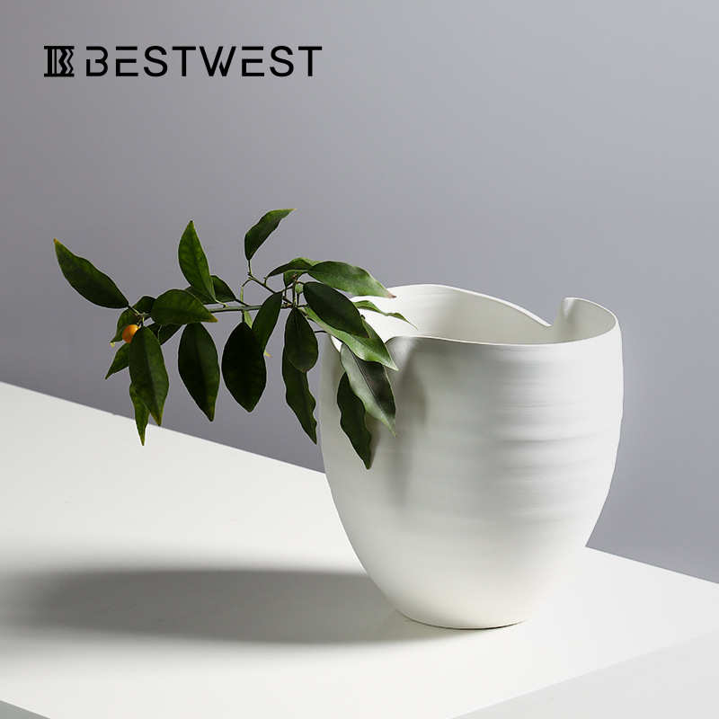 西博摆件简花瓶兰迪庭院不规则装饰别墅莫装饰品极 家居日式家居