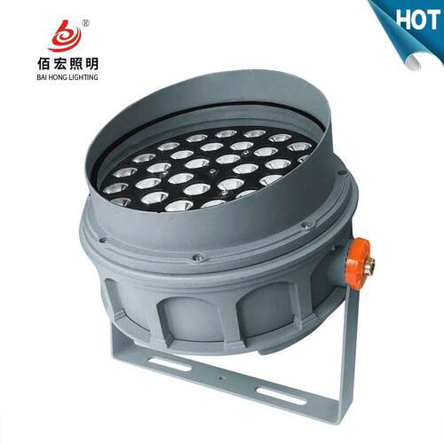 LED圆形照树投光灯18W36W512全彩外控罗马射灯户外防水聚光灯