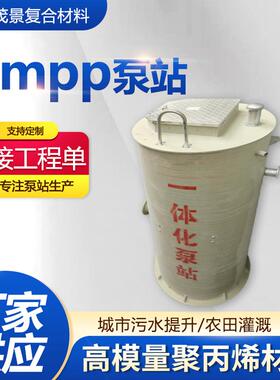 厂家供应 高模量聚丙烯雨水污水提升泵站预制泵站地埋泵站价格