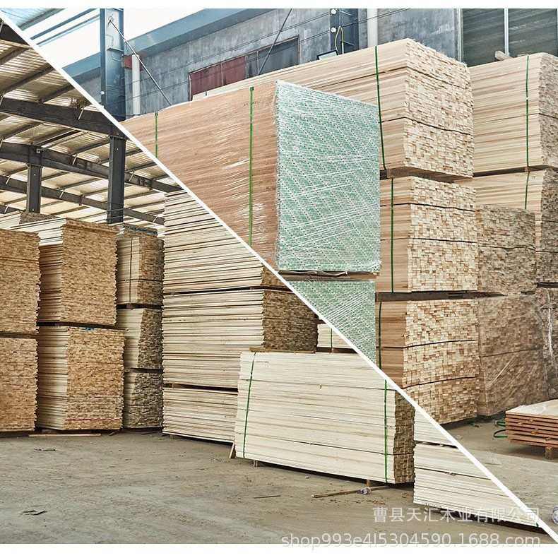 碳化杨木板杨木衣柜多层板原木拼版实木板材料家具木板厂家批发
