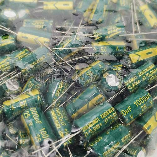 （400只）JWCO铝电解电容 25V1000UF 直插10X16mm 高频低阻电容