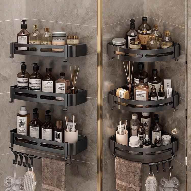 卫生间三角架置物架免打孔浴室洗澡间厨房墙角收纳架墙上创意壁挂