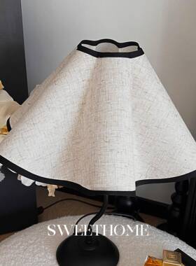 简*漫雅花瓣浪感约1186台灯小夜伞灯卧室床头氛优围灯