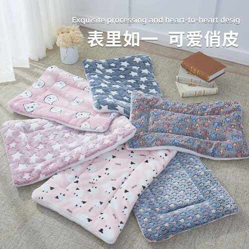 Thickened Pet Sleeping Pad for Autumn and Winter, Warm Floor