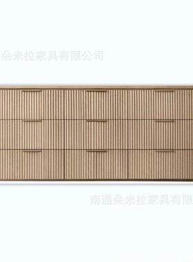 RH美式简约客厅家具实木电视柜斗柜餐边收纳柜外贸出口门厅玄关柜