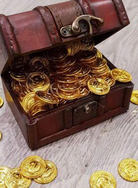 50/100Pcs Pirate Gold Coins Kid Birthday Party Decoration Gi