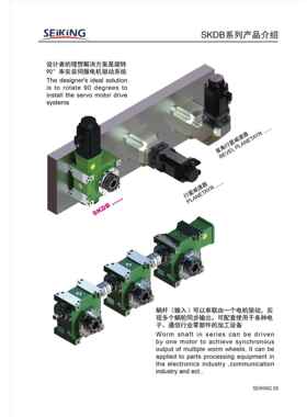 SKDB075双导程精密蜗轮蜗杆减速机/零间隙蜗轮蜗杆减速机