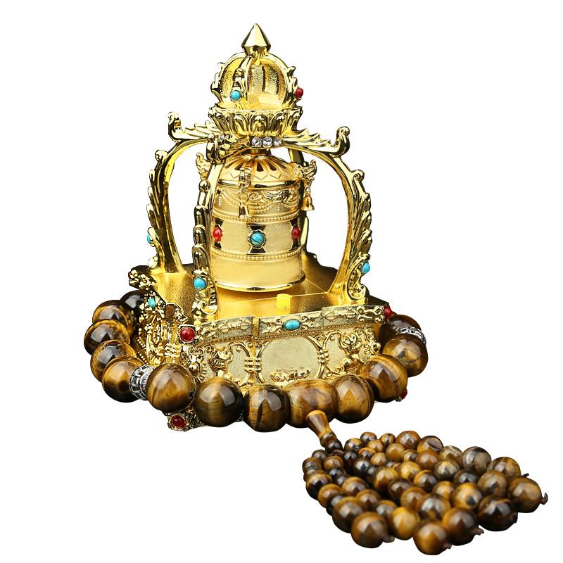 新款装饰汽车新车内饰品车载摆用品摆件旋转合金中控台太阳能饰