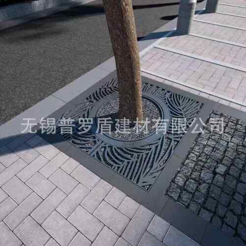 304不锈钢绿化树池篦子 钢板护树板 球墨铸铁树池盖板 镀锌板树围