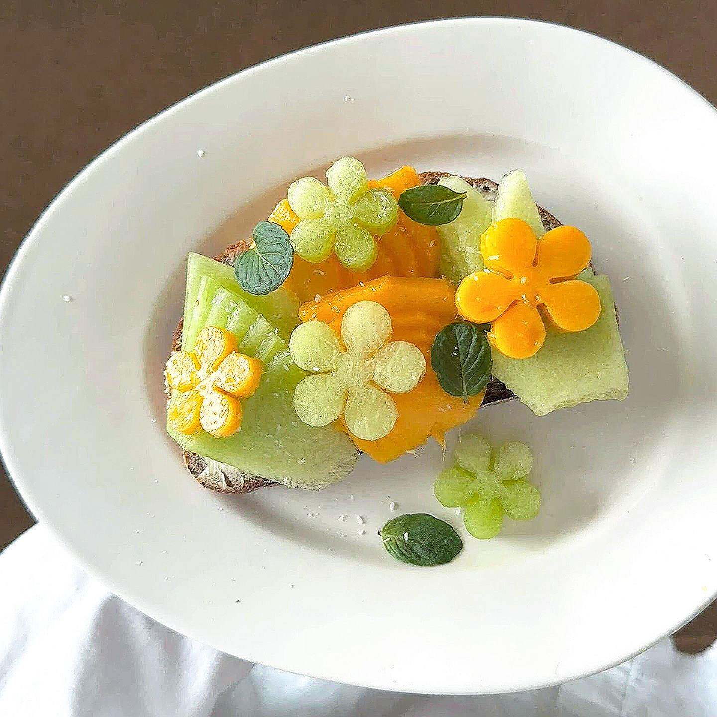 花朵模具食品级西瓜压花器3d立体食品级按压式diy水果蛋糕烘焙器