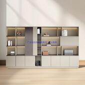 办公室书柜背景柜FBT文柜件子墙木质料柜收纳柜储物柜靠落地资柜