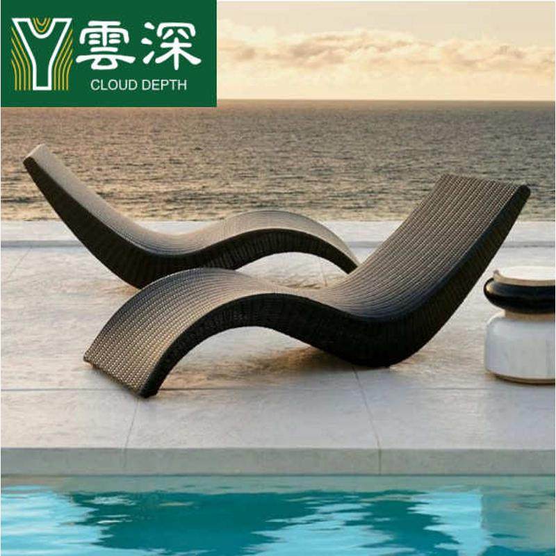户外躺床s型阳台休闲藤椅室外庭院躺椅别墅游泳池躺床藤编沙滩椅,住宅家具,折叠椅/躺椅,淘宝优惠券,粉丝福利购,淘宝优惠卷