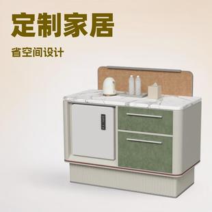 酒店你备客房迷吧酒店包厢边餐柜靠002002墙餐柜现代简约餐厅酒柜