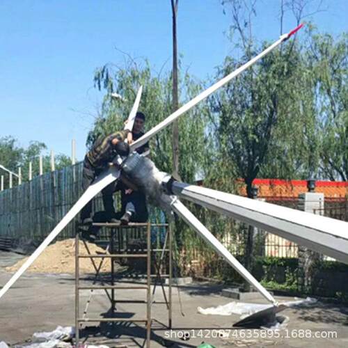 500W小型风力发电机风力发电机安装带说明500瓦家用风力发电机