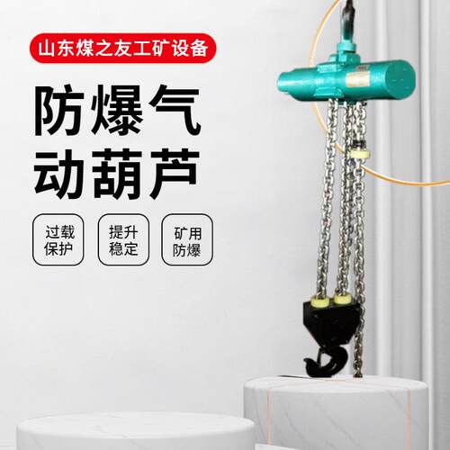 矿用气动葫芦 易燃易爆场所0.5t1T2T3吨6m9M12米气动防爆葫芦