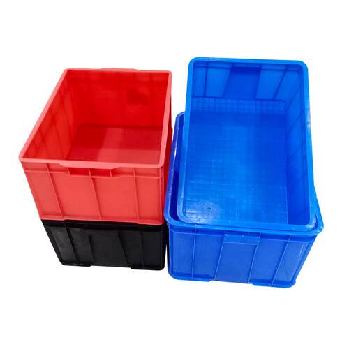 加厚型仓库塑料周转箱 物流五金工具仓储物箱 防静电长方形胶框