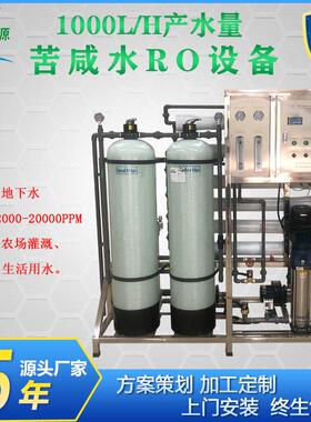 反渗透苦咸水设备盐地区地下水处理进水装置工业废水中水处理