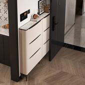 入户超薄鞋 靠墙 柜家用门口17cm翻斗小户型玄关柜极窄门后收纳薄款