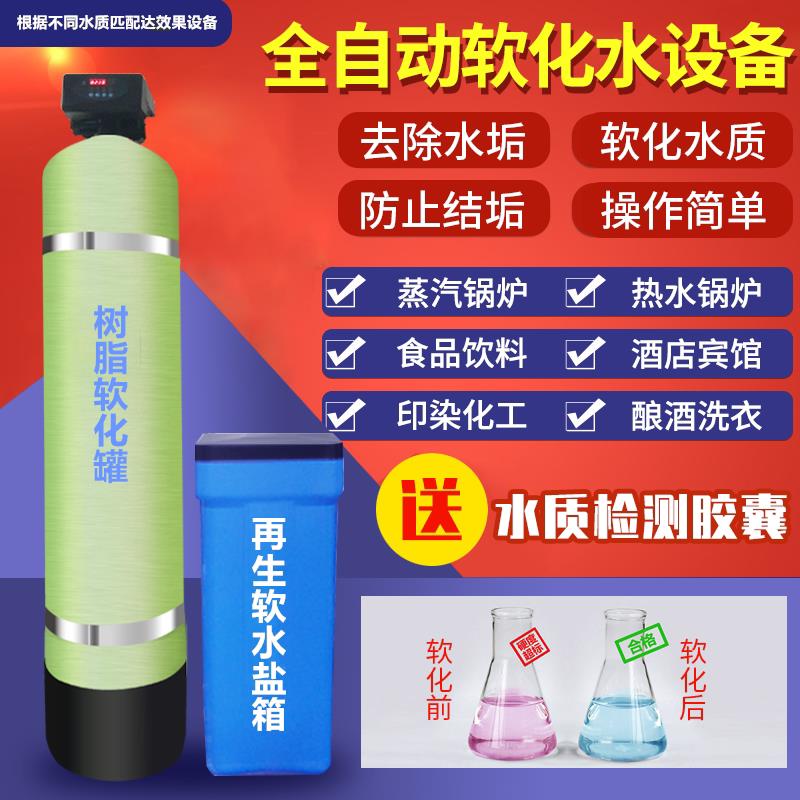 软水设备工业锅炉大型软化水处理过滤软水机地下水井水除垢软水器