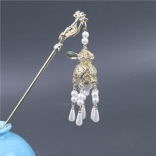 可发发饰品气光质现代童发簪发光端午簪子中秋小女HTV3697简约儿