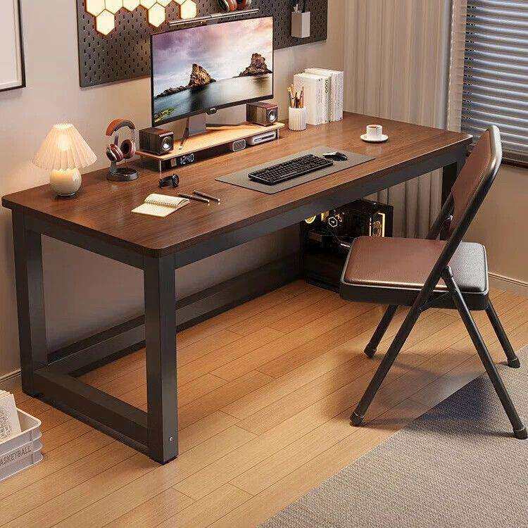 简约现代多功能电脑桌台式机专用无损轻质人造板成人办公椅加宽一