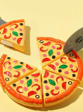 Kids Pizza Cutting Toy Simulation Plastic Pizza Dinette Chil