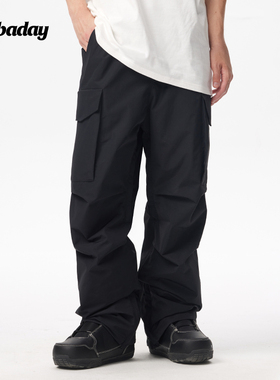 Nobaday单板滑雪裤套装专业防水男女加厚保暖外套冬季雪裤背带裤