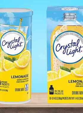 代购拍2件包邮果味Crystal Light 低卡维他命即溶饮料粉 天然柠檬