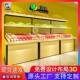 超水果店货架展品示架精生鲜蔬菜瓜果货825架市结钢木储物合货柜